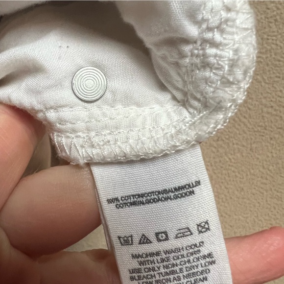 Free People Shorts Womens 28 Cream Cut Off Denim Button Fly High Rise Fray - Picture 7 of 8